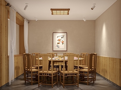 新中式原木包厢 餐厅包厢 餐饮店包厢