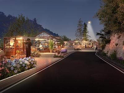 现代其他景观小建筑 花 外摆