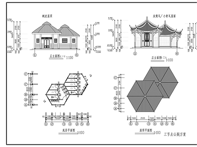 现代公厕 公厕建筑图 施工图