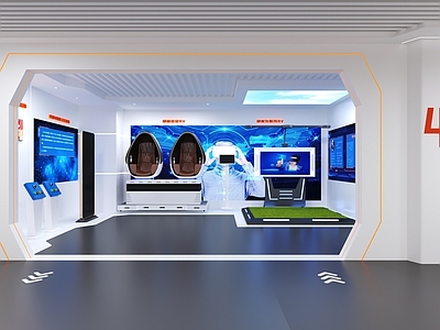 现代其他公共空间 现代VR体验馆