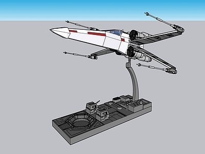现代美式其他摆件 星球大战 科幻 X翼战机