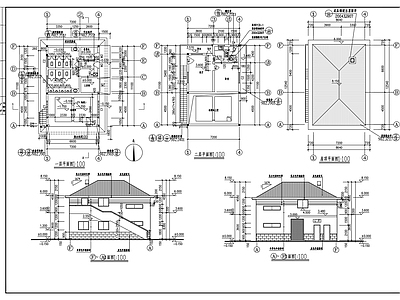 现代公厕 垃圾站及公厕建筑 施工图