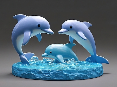 现代景观雕塑 海豚雕塑 海洋雕塑 动物雕塑 水滴雕塑