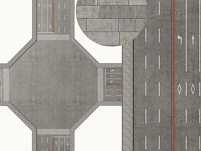 现代其他公共空间 现代市政道路 公路