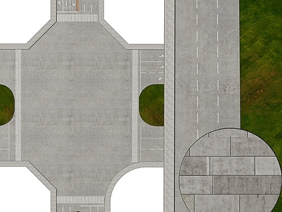 现代其他公共空间 现代市政道路 公路