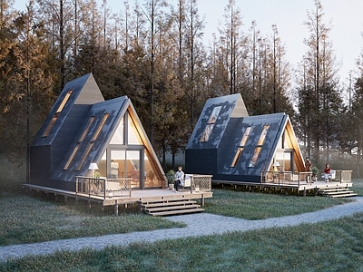 现代木屋 森林木屋 名宿木屋 营地木屋