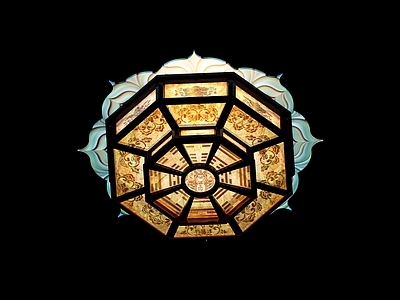 新中式中式吸顶灯 八吉祥吸顶灯 八卦吸顶灯 莲花吸顶灯 六字真言吸顶灯 客厅吸顶灯