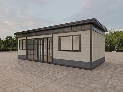 现代风格建筑 集装箱别墅 户外风格建筑 移动房屋 移动别墅