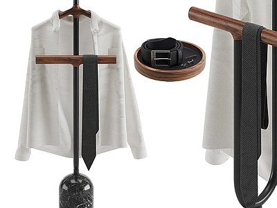 现代复古衣架 挂衣架 衣帽架 衣服