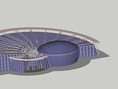 现代展览馆建筑 现代建筑