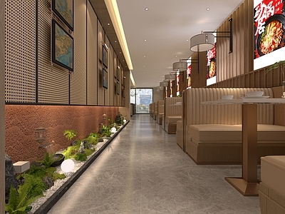 现代新中式中餐厅 新中式餐厅大厅