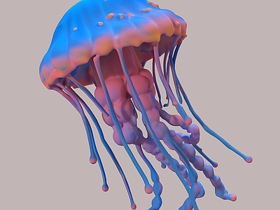 水生类动物 水母