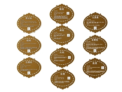 现代标识标牌 2D草地指示牌 植物花草牌介绍牌 公园花草标识牌 草坪指示牌 草地标语牌