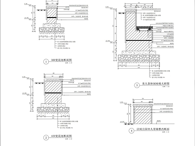 现代树池图库 花池详图 美人靠休闲座椅详 施工图