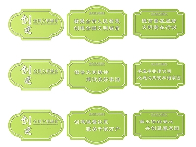 现代标识标牌 2D社区指示牌 文明城市标识牌 文明城市导视牌 文明城市指示牌