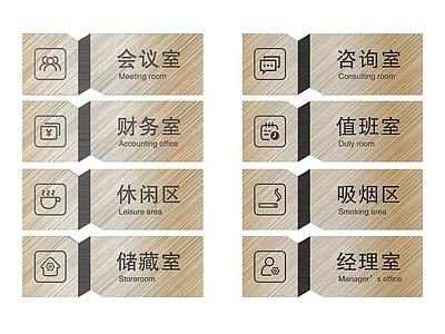现代标识标牌 2D企业指示牌 企业公司标识牌 企业公司导视牌 公司办公室门牌 企业公司科室牌