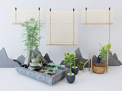 现代其他景观小品 园林景观