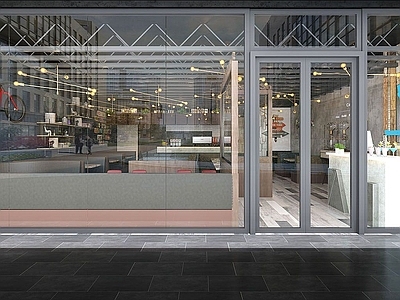 现代办公大厅 专卖店门头招牌