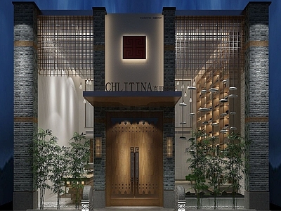 现代办公大厅 专卖店门头招牌