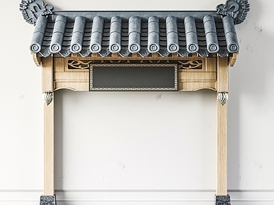 新中式中式屋檐 新中式屋檐门头 檐线 房檐屋脊 门头 古建屋顶