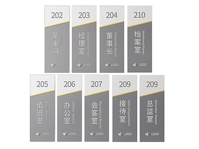 现代标识标牌 2D企业指示牌 企业公司标识牌 企业公司导视牌 公司办公室门牌 企业公司科室牌