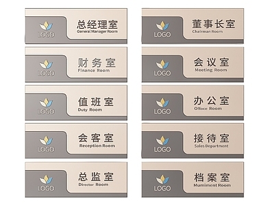 现代标识标牌 2D企业指示牌 企业公司标识牌 企业公司导视牌 公司办公室门牌 企业公司科室牌