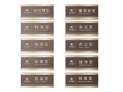 现代标识标牌 2D企业指示牌 企业公司标识牌 企业公司导视牌 公司办公室门牌 企业公司科室牌