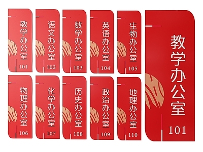 现代标识标牌 2D学校指示牌 学校校园标识牌 学校校园导视牌 学校班级门牌 学校校园科室牌