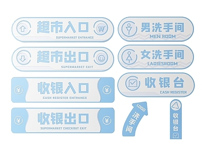 现代标识标牌 2D超市指示牌 超市分区标识牌 超市商场导视牌 超市商场导购牌 超市商场提示牌