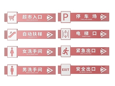 现代标识标牌 2D超市指示牌 超市分区标识牌 超市商场导视牌 超市商场导购牌 超市商场提示牌
