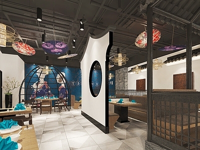 中式中餐厅 茶室中餐厅
