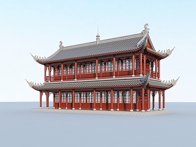 中式其他文体建筑 中式古建