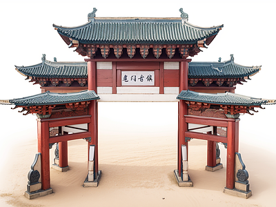 中式现代古建筑 牌坊