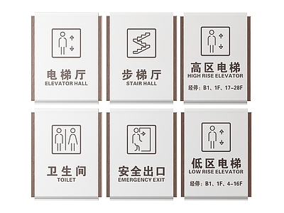 现代标识标牌 2D电梯指示牌 电梯安全标识牌 电梯安全导视牌 电梯安全提示牌 电梯安全警示牌