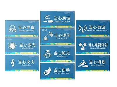 现代标识标牌 2D工厂指示牌 工地安全标识牌 工地安全导视牌 工地安全提示牌 工厂工地警示牌