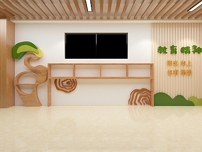 现代幼儿园 幼儿园走廊文化墙 校园文化