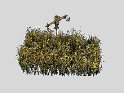 现代办公大厅 稻草人