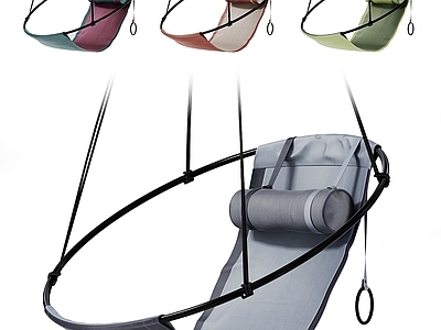 现代新中式秋千椅 秋千椅 吊索吊椅 吊椅