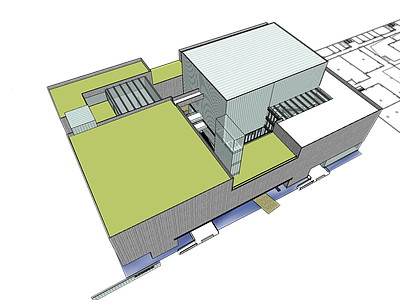 现代展览馆建筑 展馆 台州