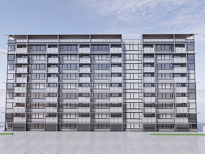 现代极简多层住宅 洋房 多层住宅 拼接洋房 三拼洋房 现代洋房