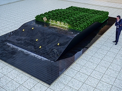 现代水景 跌水