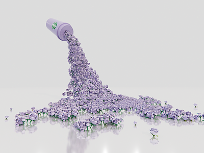 现代美陈 花艺美陈 瀑布花 花海