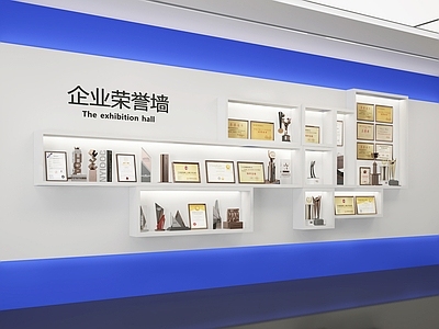 现代文化墙 荣誉墙 奖状 装饰 荣誉证书 展示墙