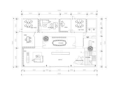 现代其他工装空间 门窗展厅平面方案 施工图