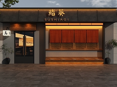 日式门头 日式门头 日料店门头 寿司店门头 日式烧鸟门头 日式串烧门头