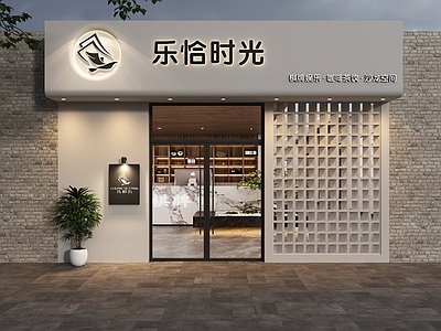现代门头 咖啡馆门头 棋牌室门头 娱乐室门头 美发店门头 门头设计