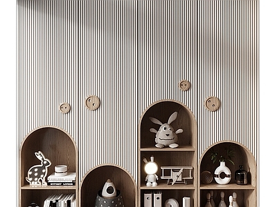 现代Furniture 现代儿童实木衣柜