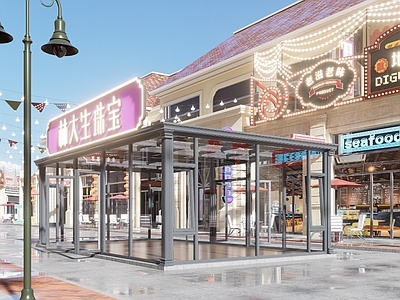 现代新中式小公建 阳光房