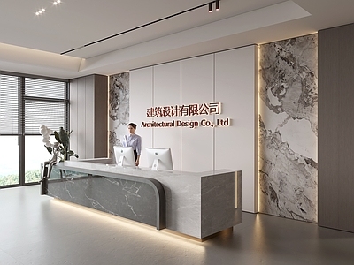 现代前台 公司前台 酒店前台 服务台 酒吧前台 美容院前台