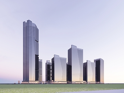 现代商场建筑 地标商业综合体